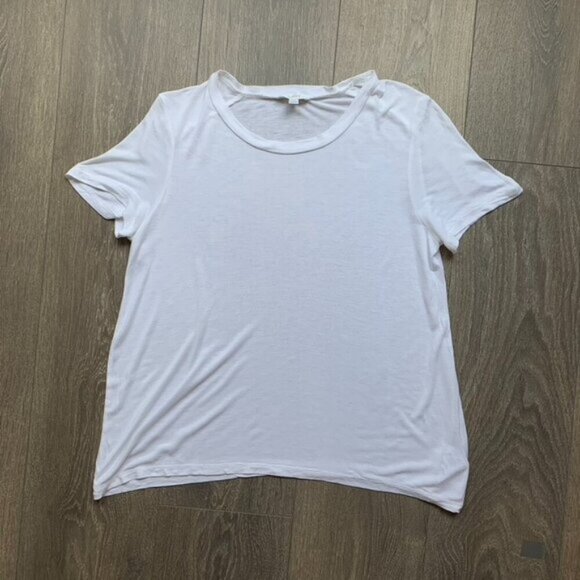 Aritzia Wilfred T-shirt Tee Short sleeve White Crew neck Casual Basic Size XS - Picture 5 of 15